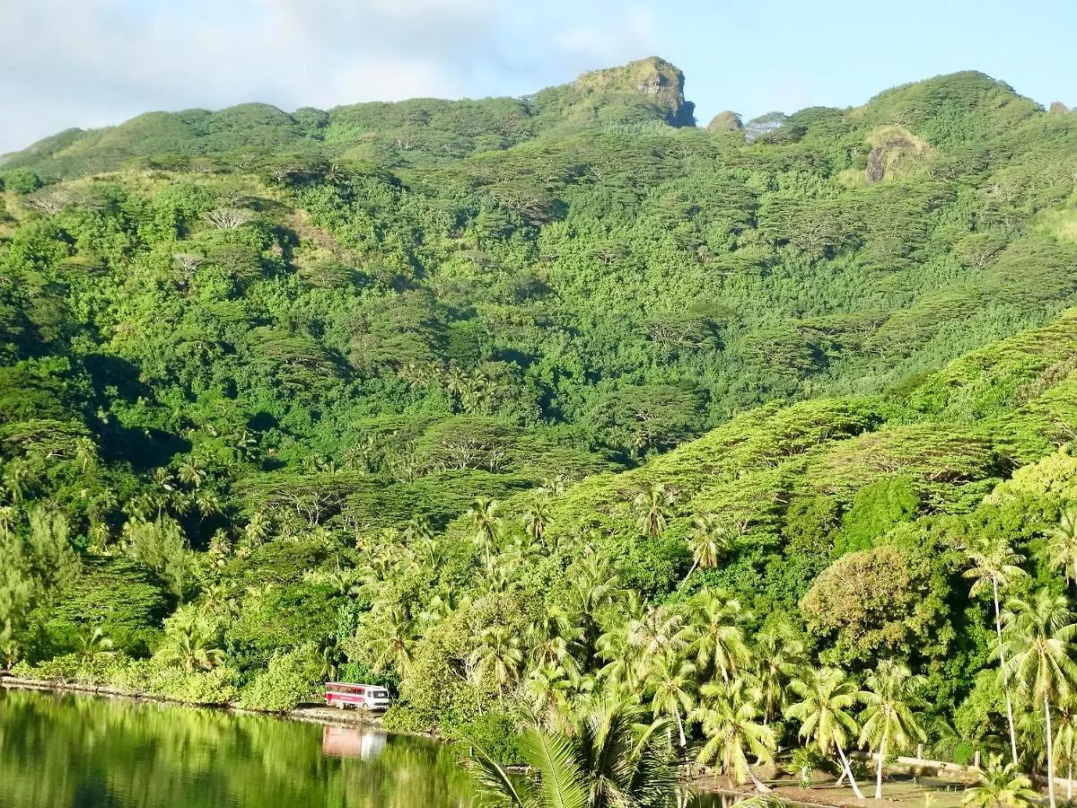 BLUE LAGOON LODGE HUAHINE, vue mer et accés privé lagon Maroe 0*,
